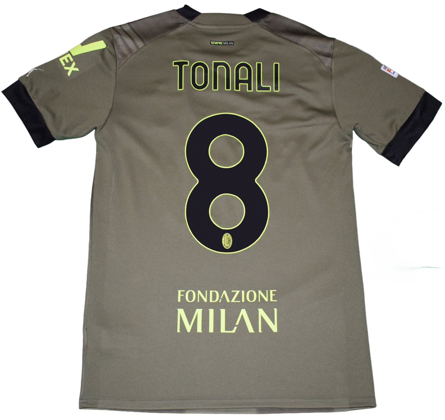 AC Milan 2022/23 Τρίτη Εμφάνιση με επίσημο τύπωμα Tonali Small BNWT