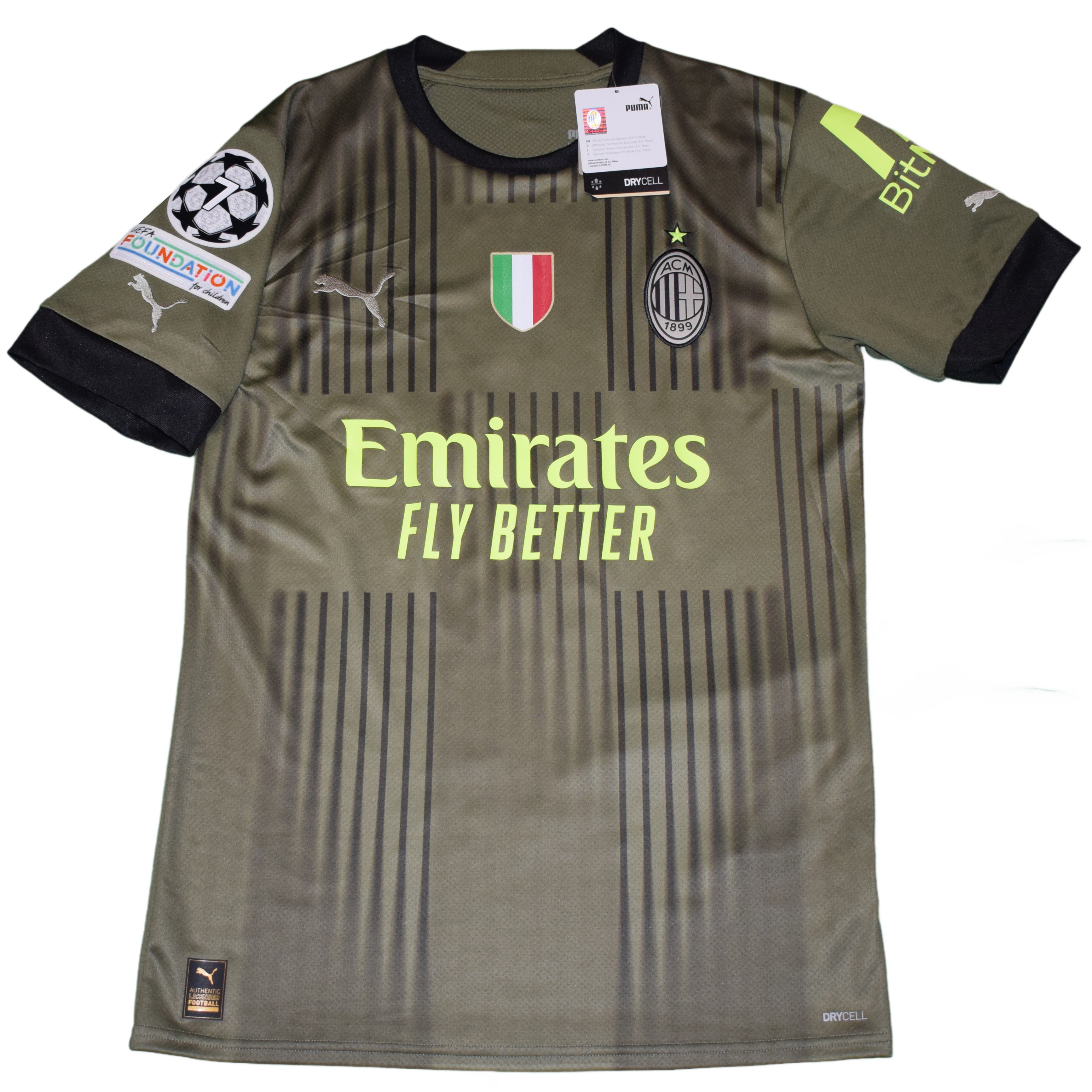 AC Milan 2022/23 Third kit with Official Tonali print Small BNWT AC Milan 2022/23 Third kit with Official Tonali print Small BNWT