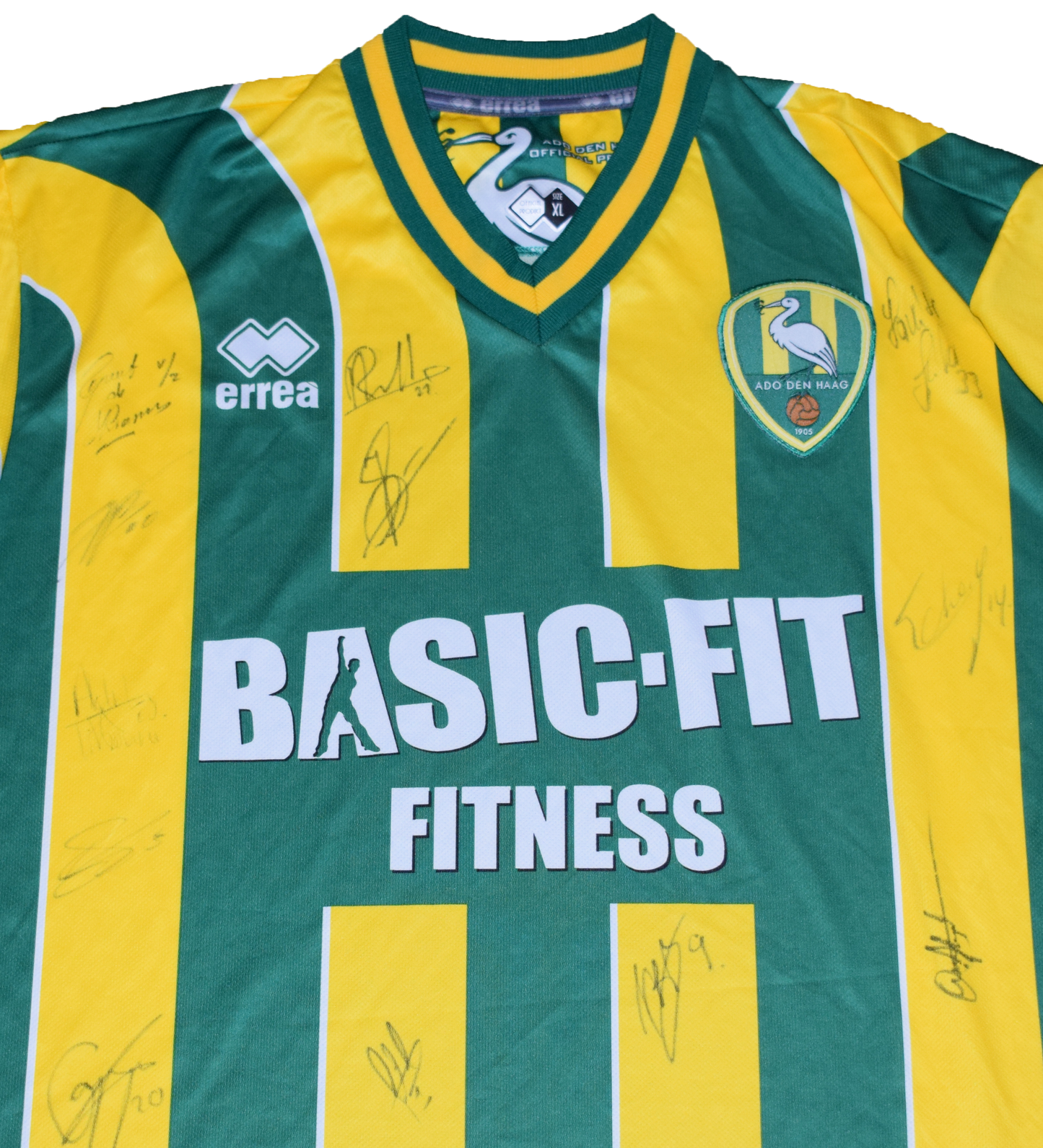 ADO Den Haag 2011/12 Home kit Signed by Squad XL