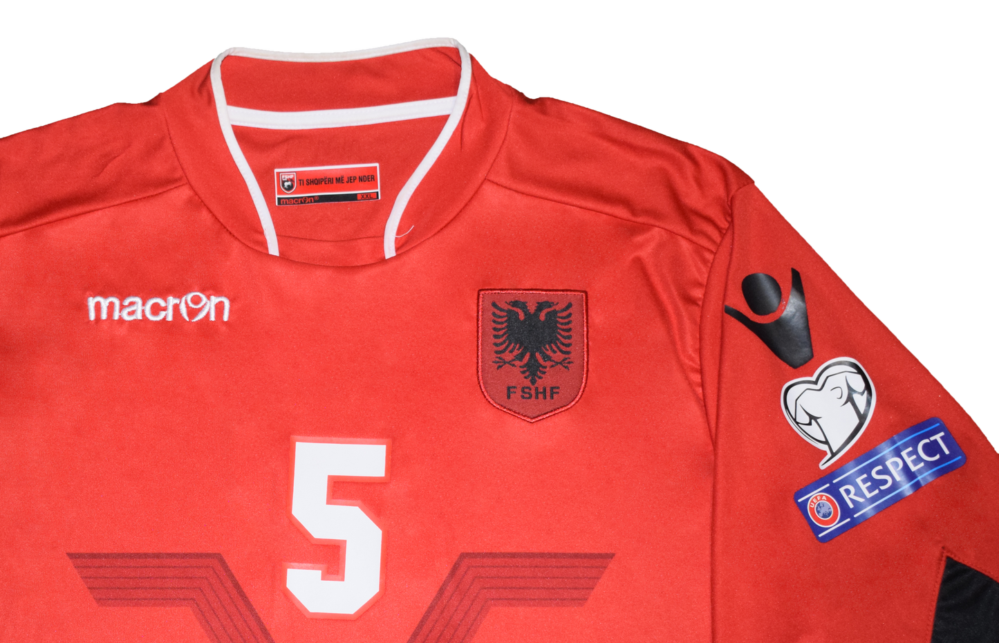 Albania 2016 EURO Home kit with official Lorik Cana Print, XXL
