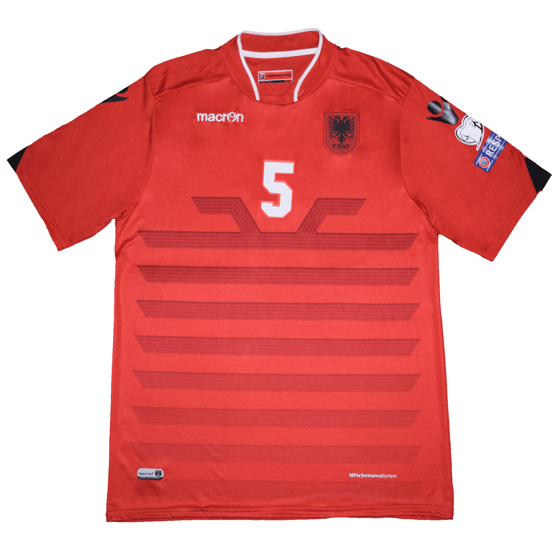 Albania 2016 EURO Home kit with official Lorik Cana Print, XXL