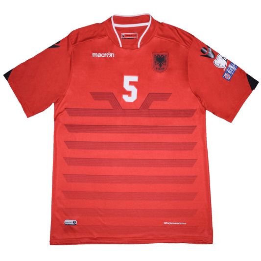 Albania 2016 EURO Home kit with official Lorik Cana Print, XXL
