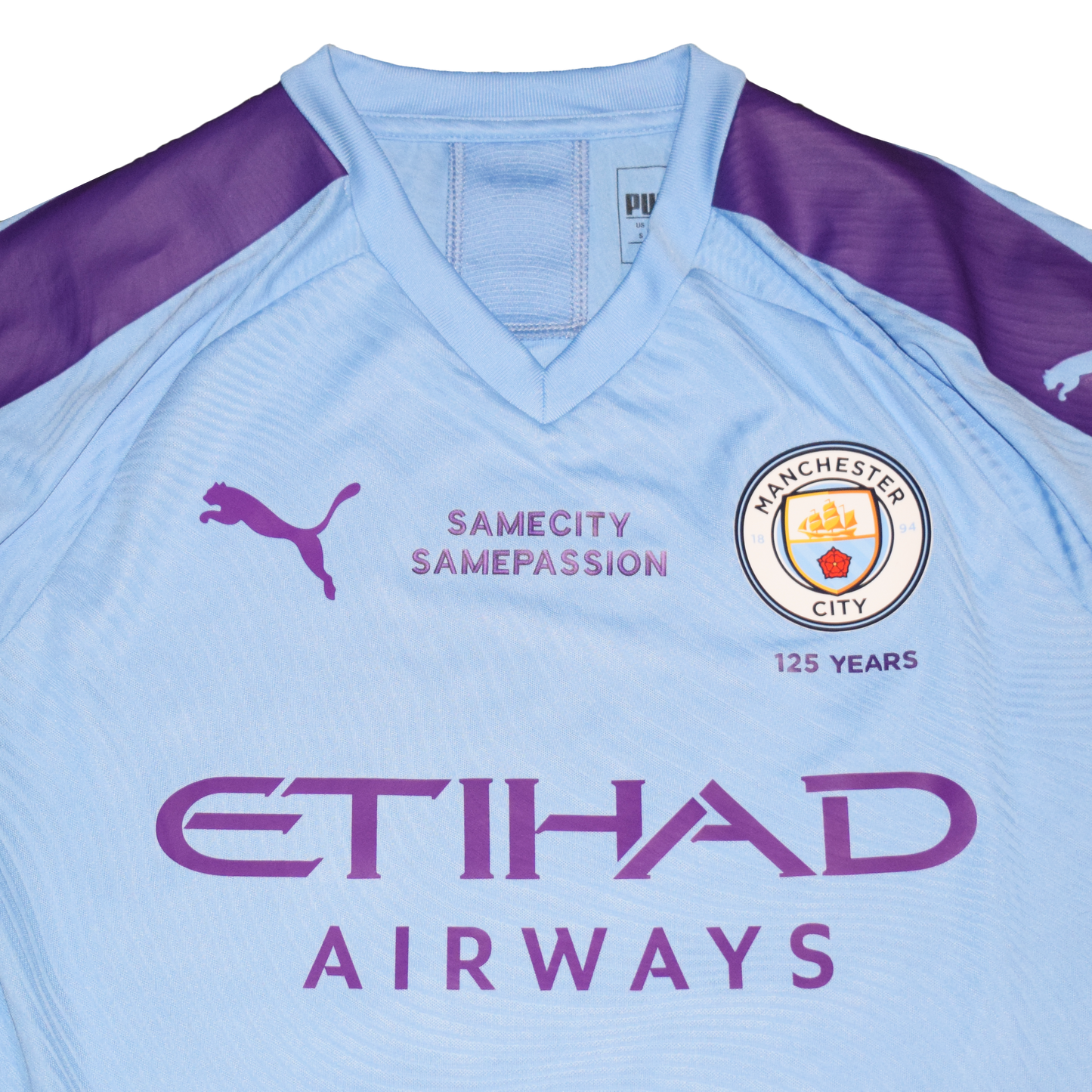 Angelino Match Issued Manchester City 2019/20 Authentic Player Version Home kit Small