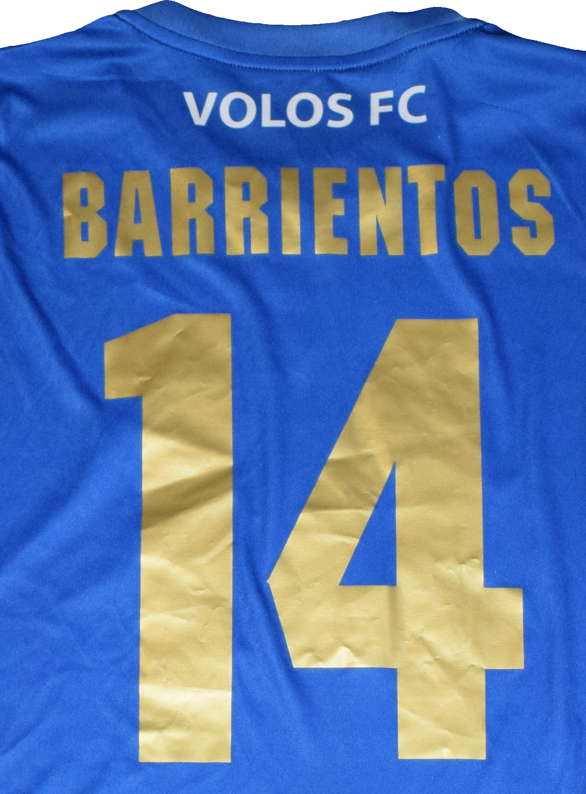 Barrientos Matchworn Volos FC 2021/22 Home kit Large
