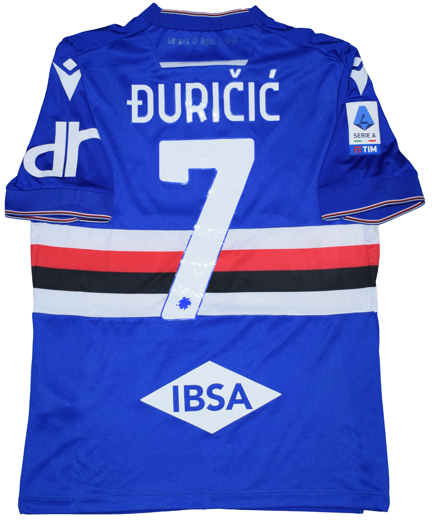 Đuričić Matchworn Sampdoria 2022/23 Home kit Medium