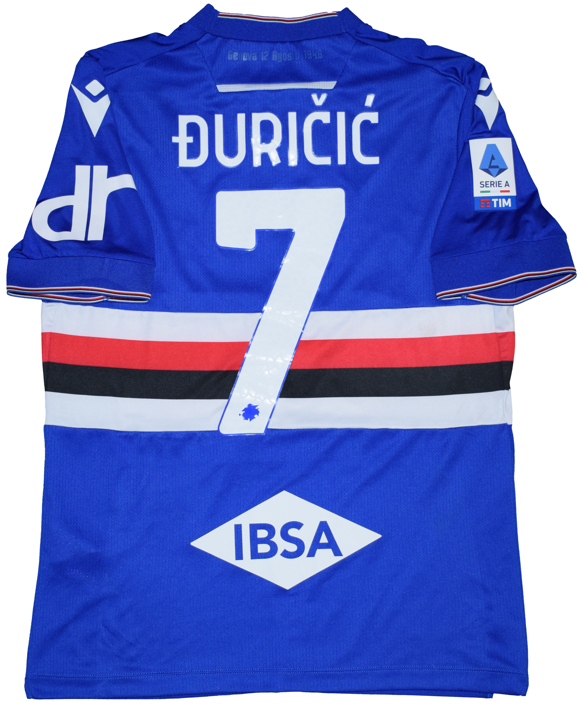Đuričić Matchworn Sampdoria 2022/23 Home kit Medium