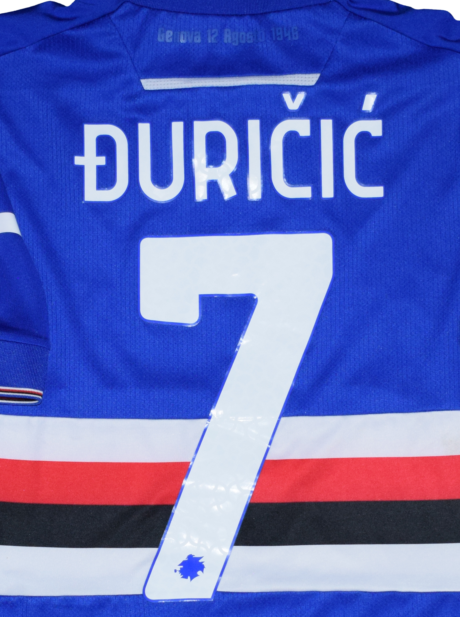 Đuričić Matchworn Sampdoria 2022/23 Home kit Medium