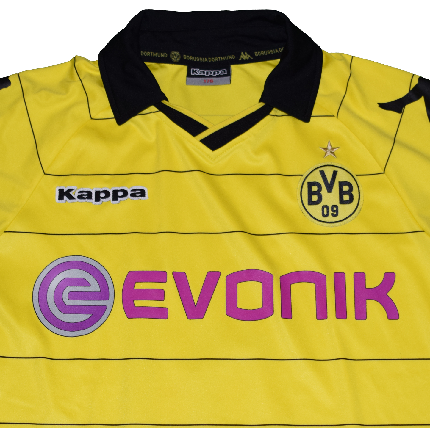 Borussia Dortmund 2010/11 Home kit with Official Götze Print YXXL (Kids)