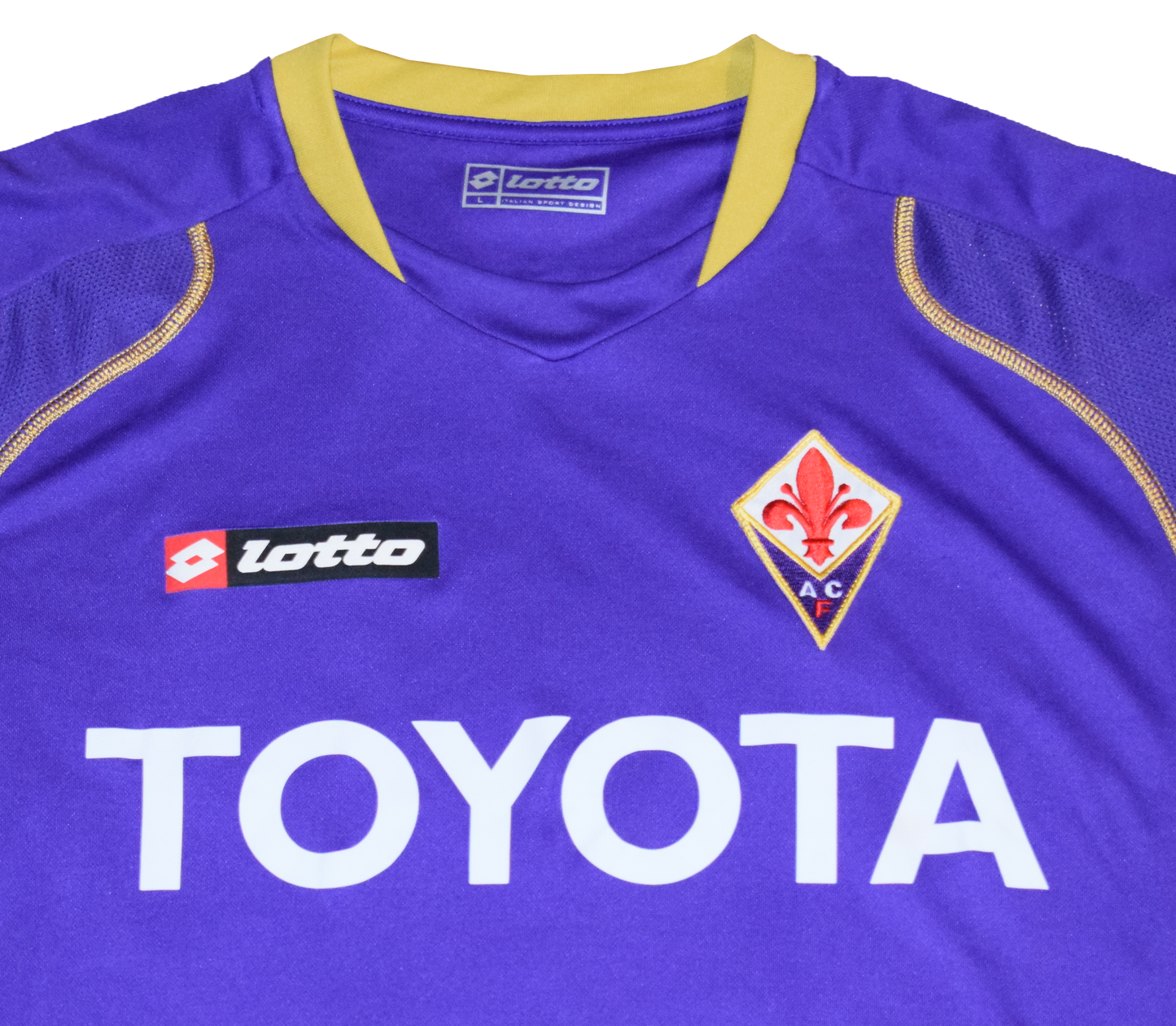 Fiorentina 2008/09 Home kit with Official Mutu Print Large