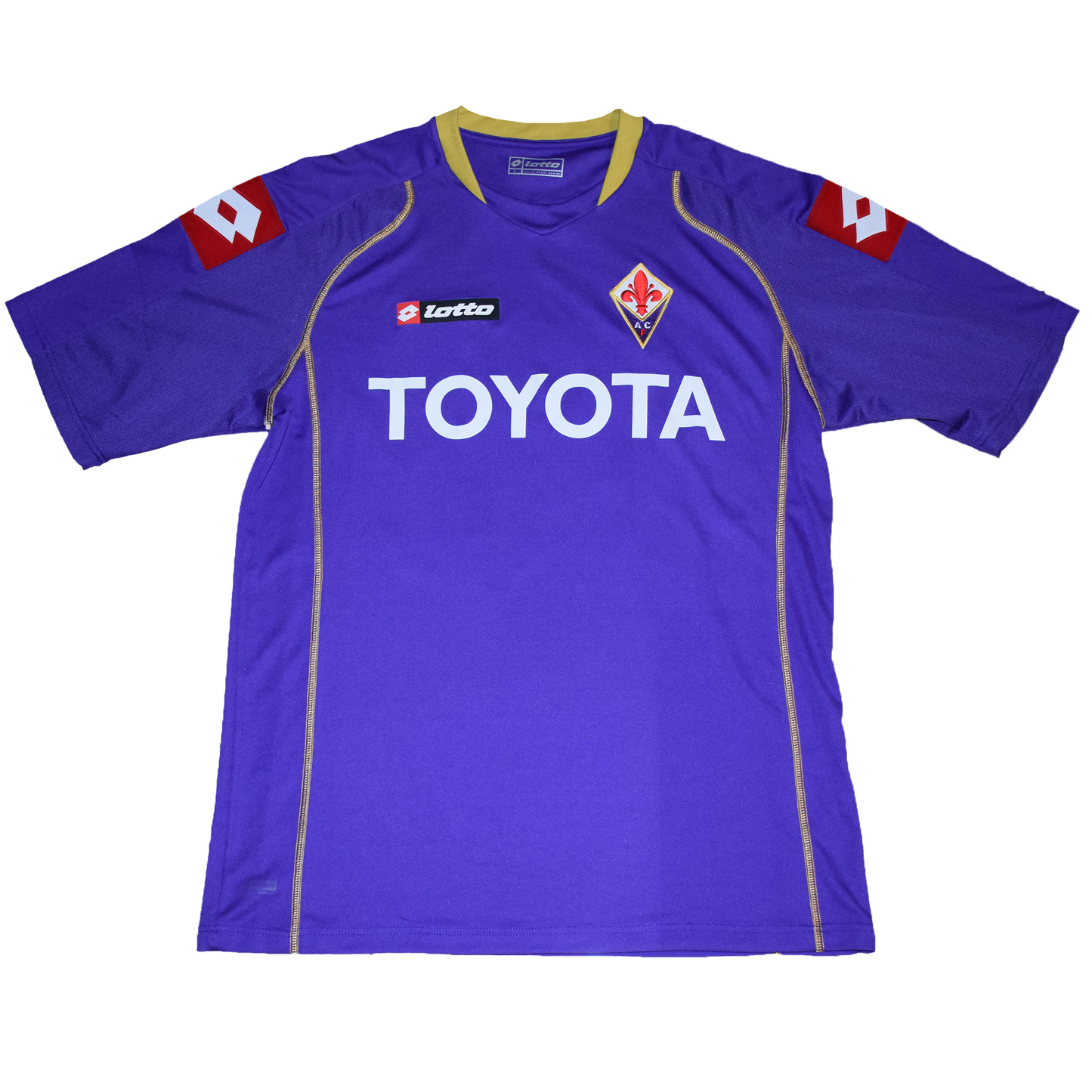 Fiorentina 2008/09 Home kit with Official Mutu Print Large