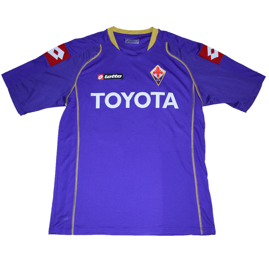 Fiorentina 2008/09 Home kit with Official Mutu Print Large