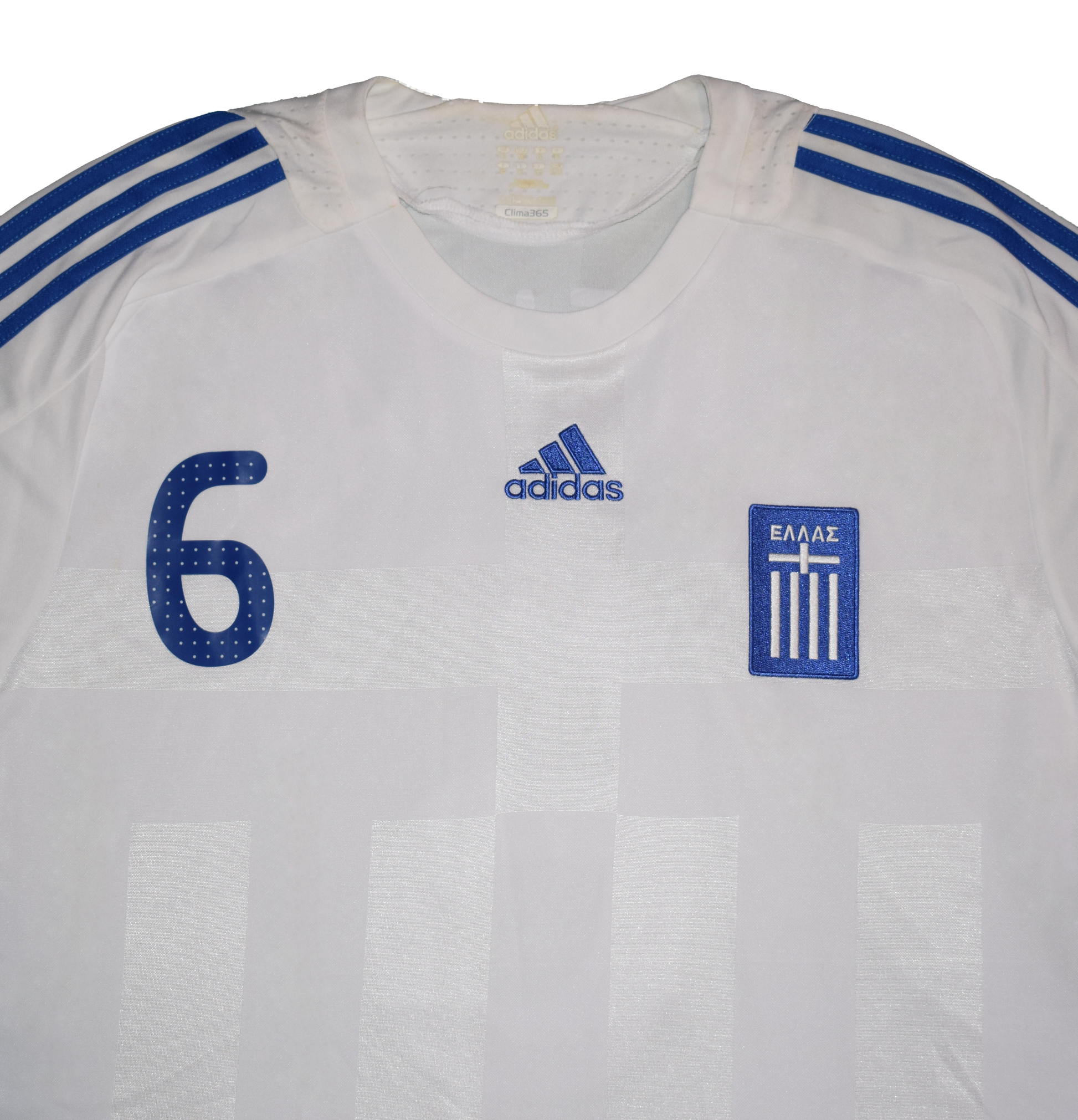 Greece 2008 EURO Away Kit with Official Angelos Basinas Print XL