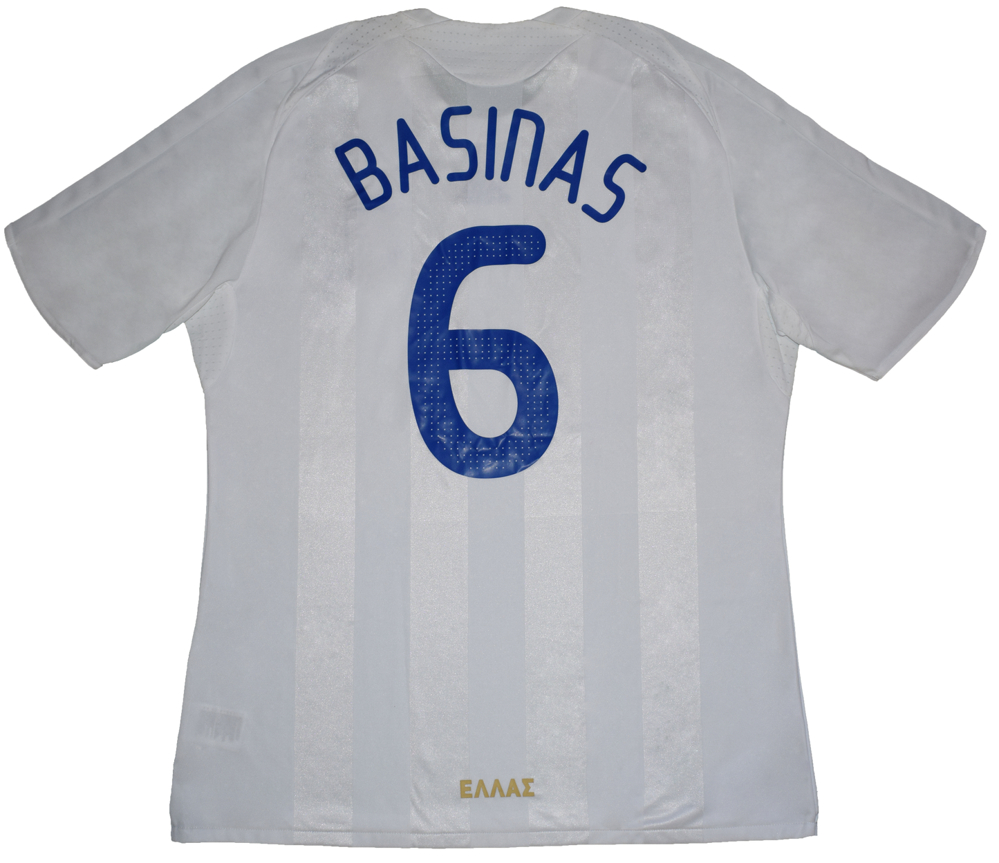 Greece 2008 EURO Away Kit with Official Angelos Basinas Print XL
