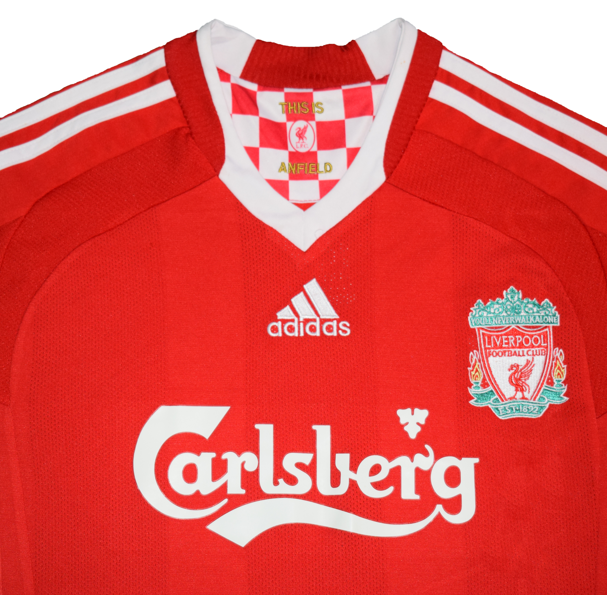 Liverpool 2009/10 Home kit with Official Torres Print XS