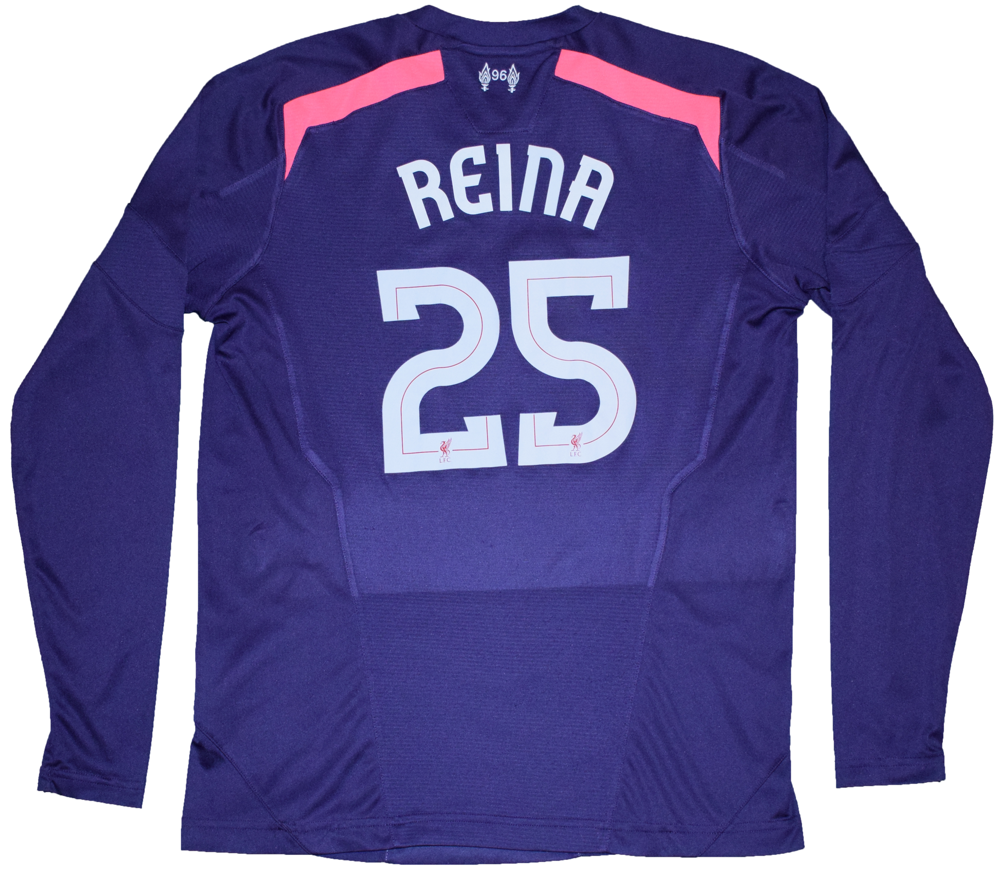 Liverpool 2013/14 GK Longsleeve Away kit with Official Reina Print YXL (Kids)