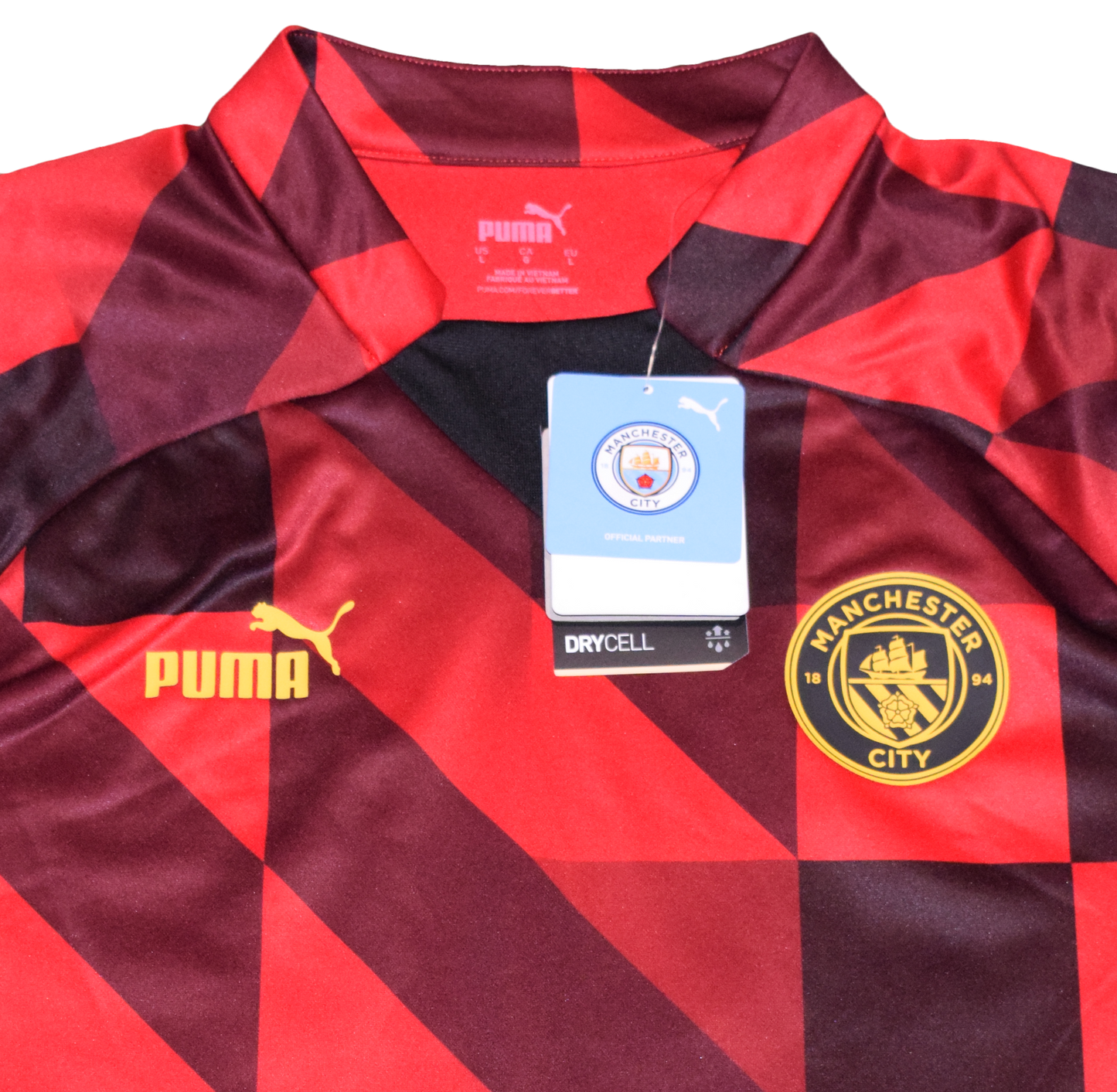 Manchester City 2022/23 Pre Match kit Longsleeve Large BNWT