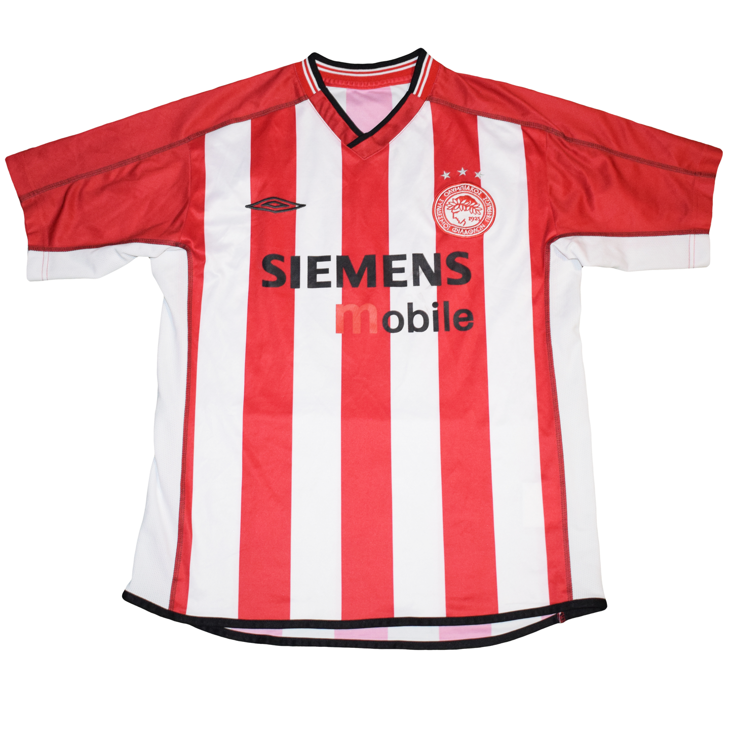 Olympiacos 2002/03 Home kit with Official Stoltidis Print Medium