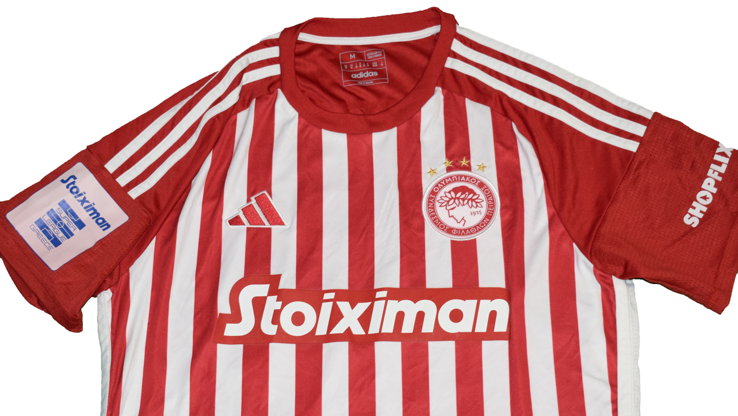 Quini Matchworn Olympiacos 2023/24 Home kit Medium