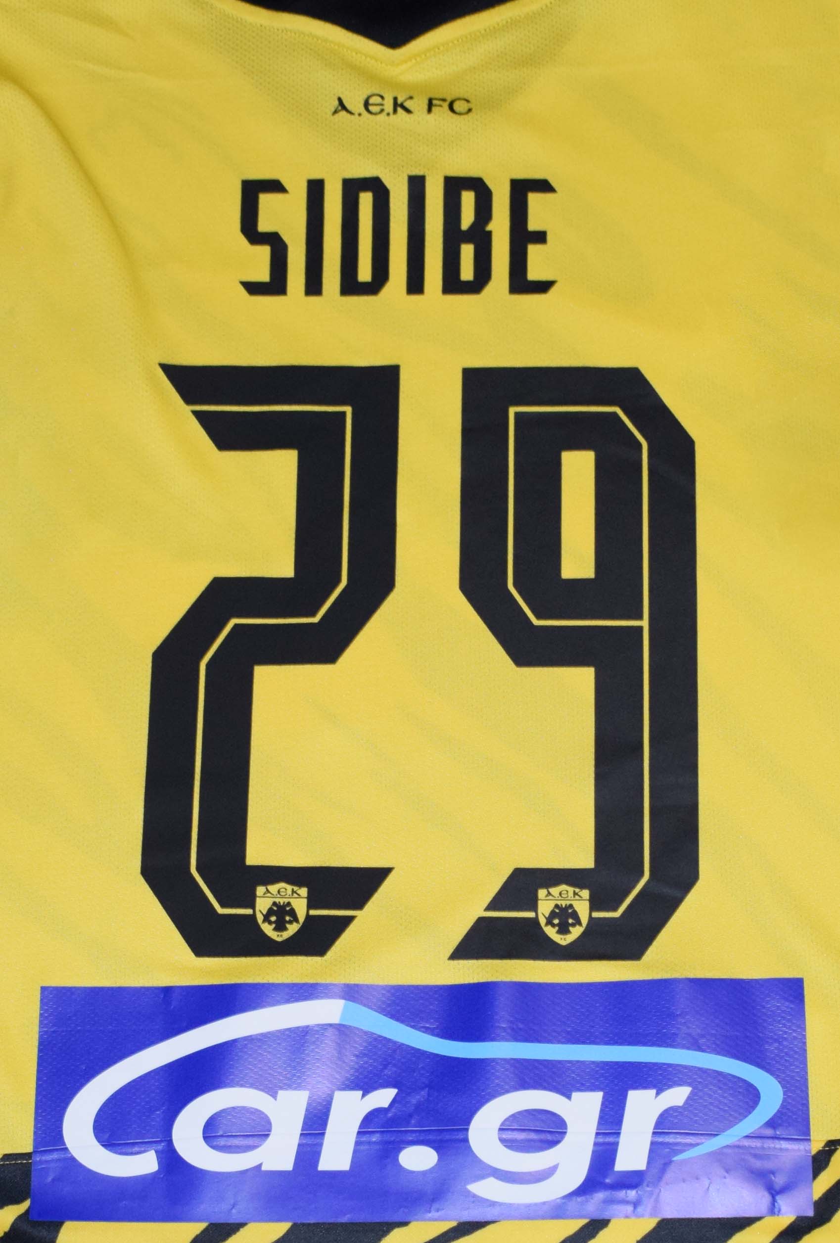 Sidibe Matchworn AEK Athens 2022/23 Home kit Large