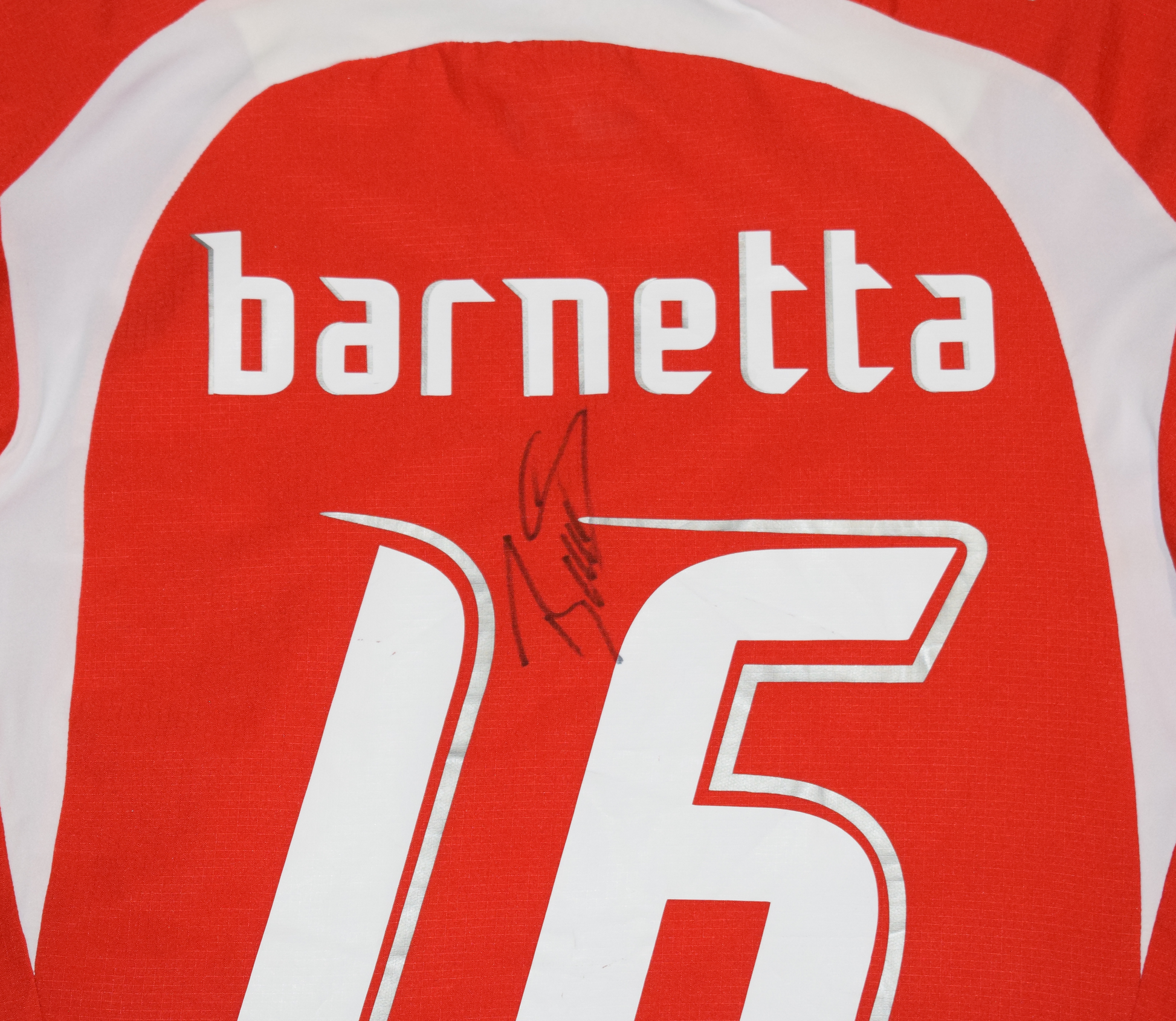 Switzerland 2006 Home kit with Official Barnetta Print SIGNED XS