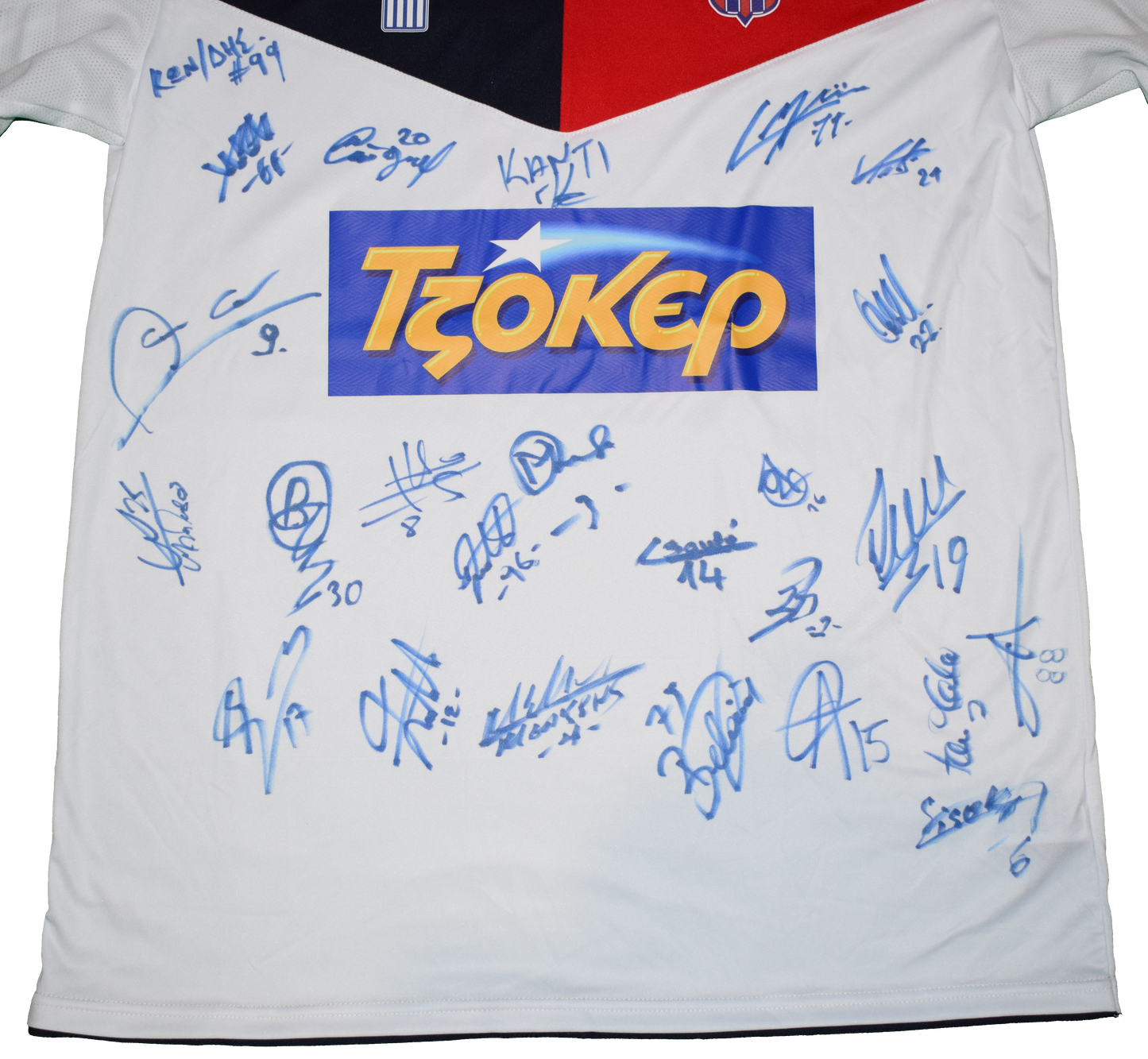 Βέροια FC 2016/17 Εντός έδρας Εμφάνιση με επίσημο τύπωμα Βασιλαντωνόπουλος, Υπογεγραμμένο από όλη την ομάδα Large BNWT