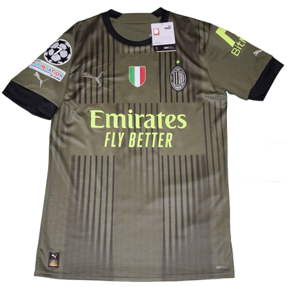 AC Milan 2022/23 Τρίτη Εμφάνιση με επίσημο τύπωμα Tonali Small BNWT