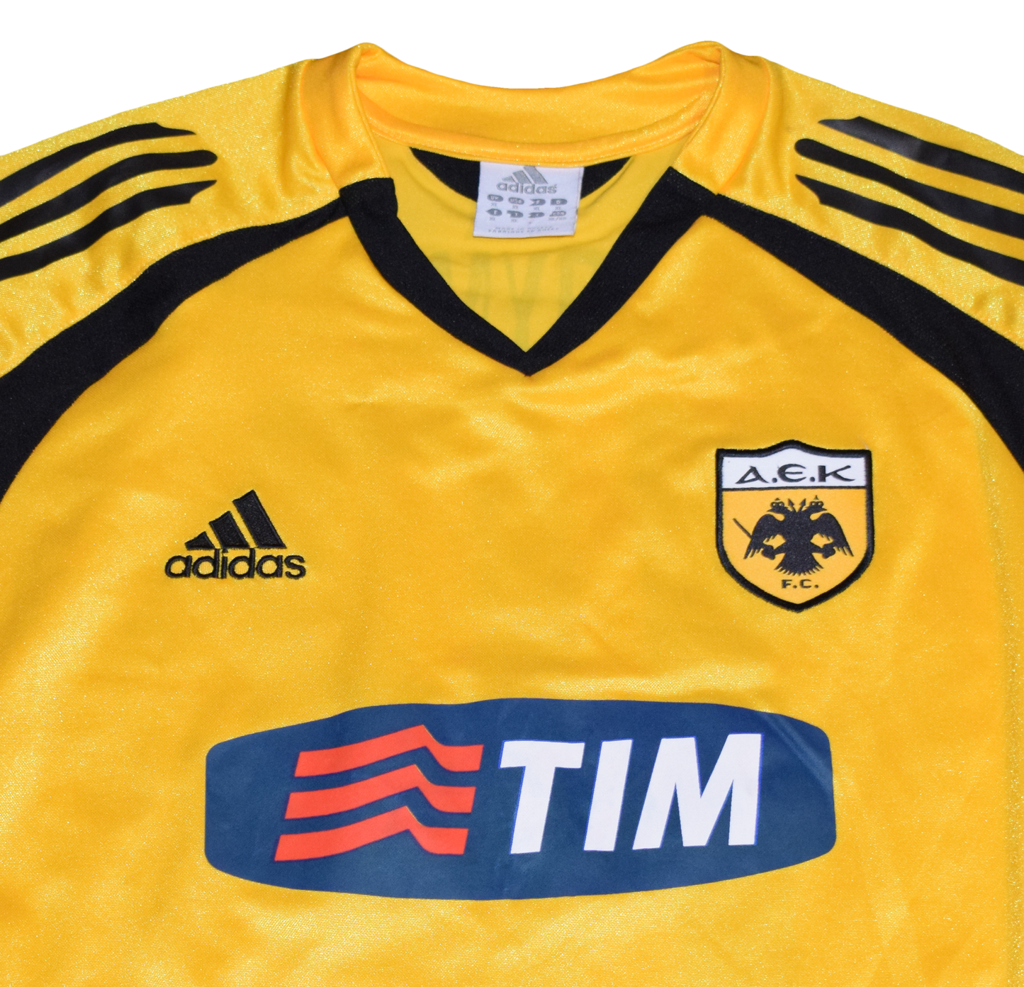 AEK Athens 2005/06 Home kit with Official Koutroumanos Print XL