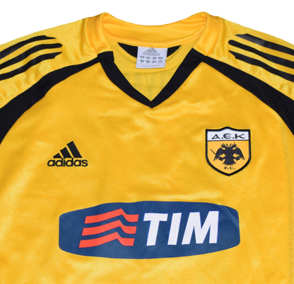 AEK Athens 2005/06 Home kit with Official Koutroumanos Print XL