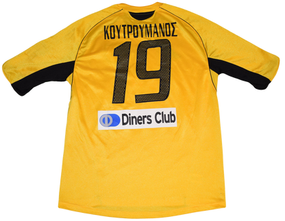 AEK Athens 2005/06 Home kit with Official Koutroumanos Print XL