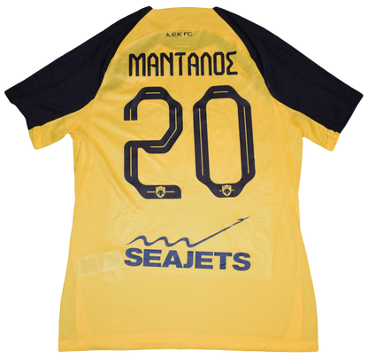 AEK Athens 2024/25 Home kit with Official Mantalos Print Large BNWT