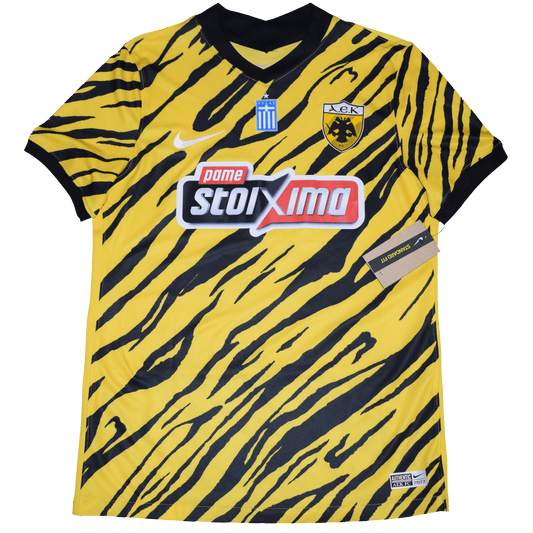 AEK Athens 2022/23 Home kit with Official Araujo Print Medium BNWT