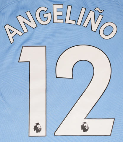Angelino Match Issued Manchester City 2019/20 Authentic Player Version Home kit Small