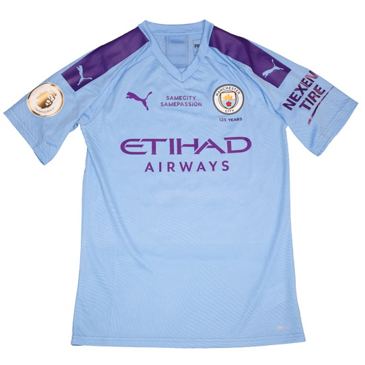 Angelino Match Issued Manchester City 2019/20 Authentic Player Version Home kit Small