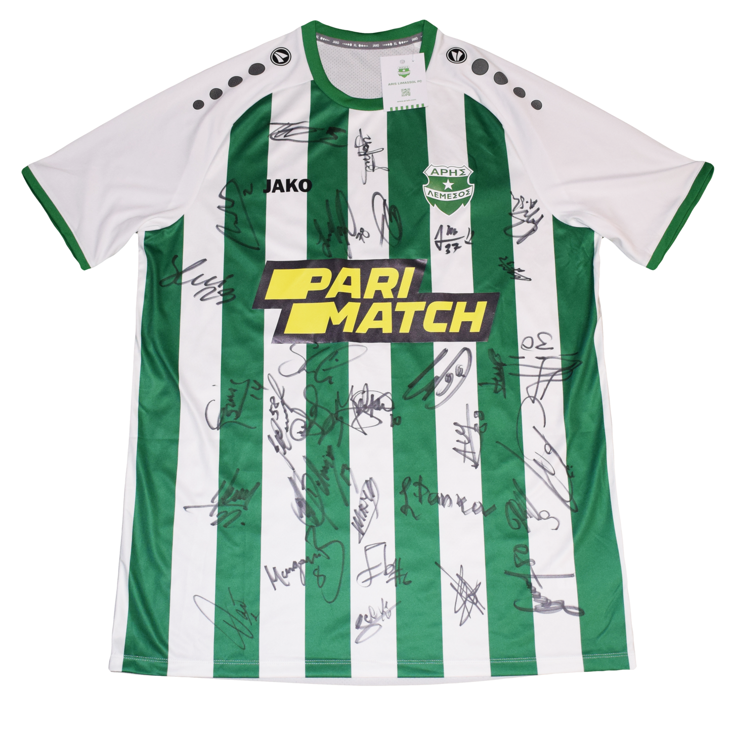 Aris Limassol 2022/23 Home kit Signed XL BNWT