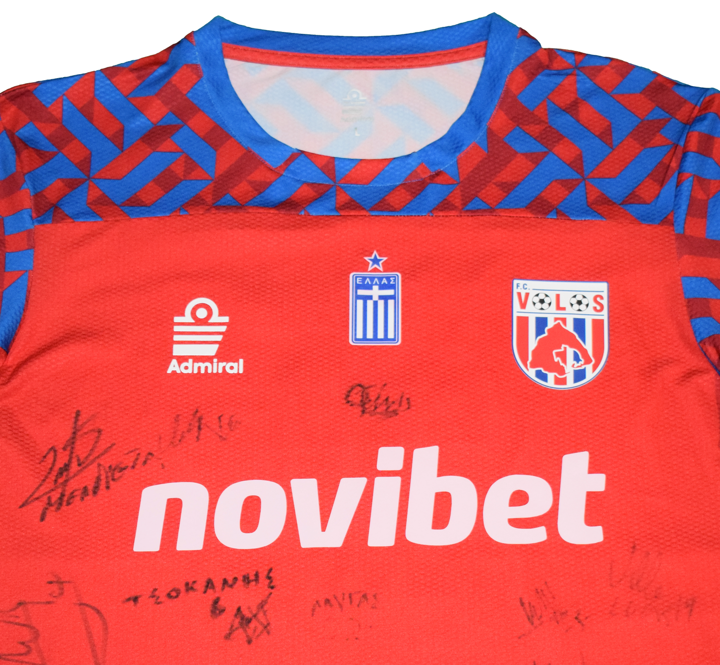 Assehnoun Matchworn and Signed Volos FC 2024/25 Away kit Large