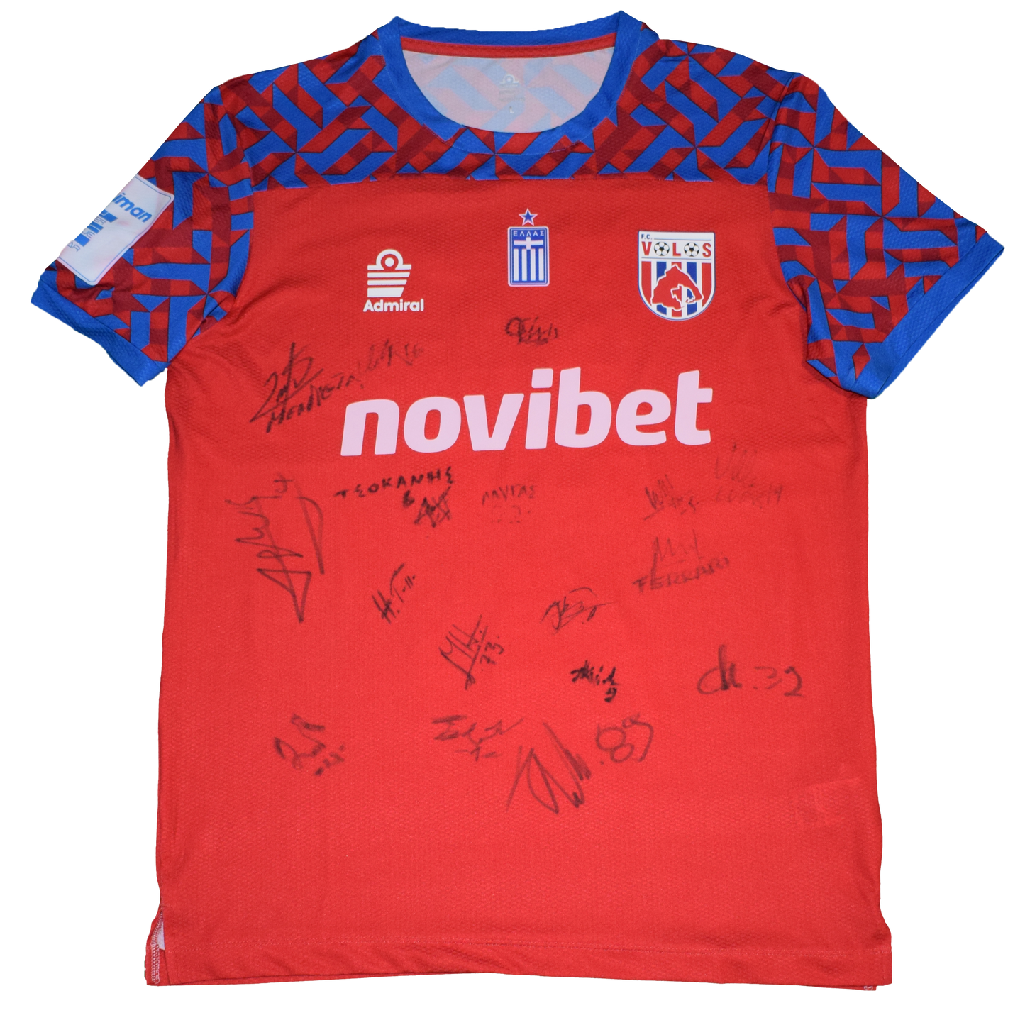 Assehnoun Matchworn and Signed Volos FC 2024/25 Away kit Large