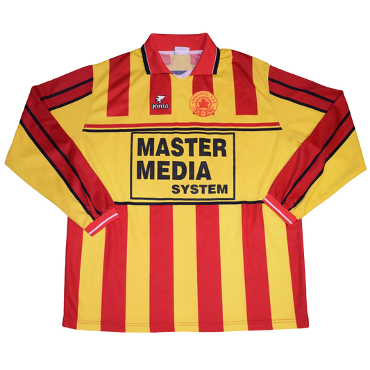 Αθηναϊκός 2001/02 Εντός έδρας εμφάνιση με τύπωμα Κοσιφολόγου, μεγάλη μακρυμάνικη