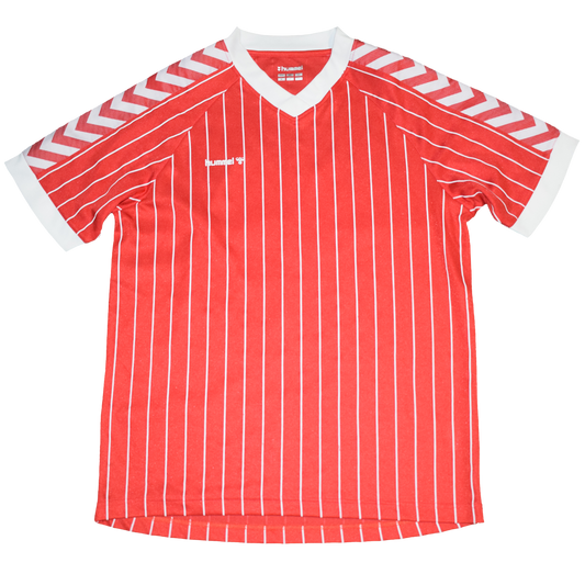 Denmark 1982 Home kit Remastered with Official Simonsen Print Medium