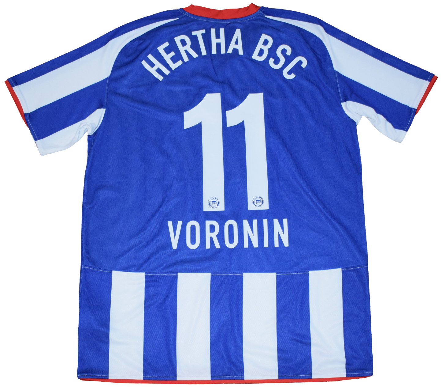 Hertha Berlin 2008/09 Home kit with Official Voronin Print Large