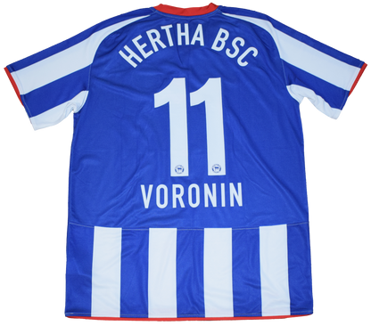 Hertha Berlin 2008/09 Home kit with Official Voronin Print Large