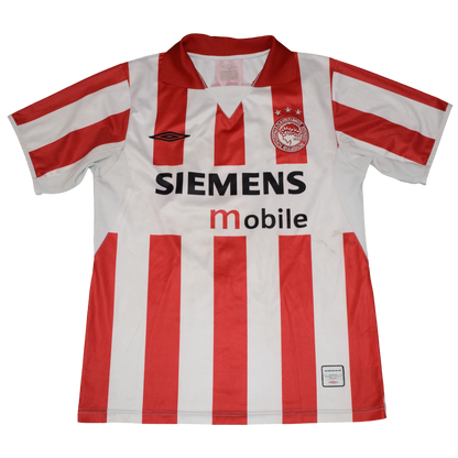 Olympiacos 2004/05 Home kit with Official Rivaldo Print Small