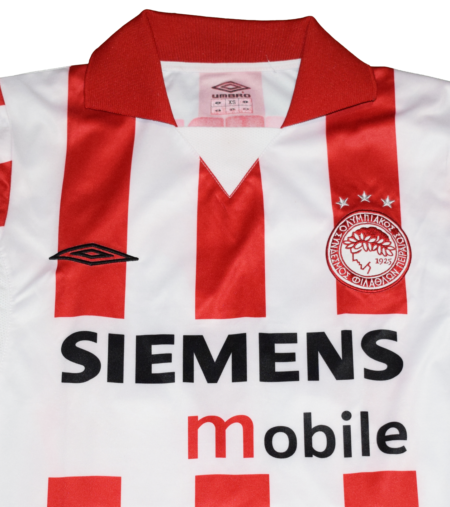 Olympiacos 2004/05 Home kit with Official Schurrer Print XS