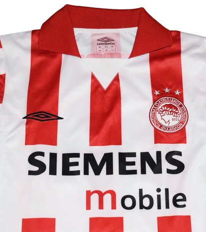 Olympiacos 2004/05 Home kit with Official Schurrer Print XS