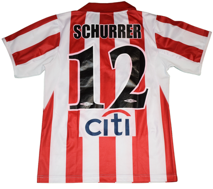 Olympiacos 2004/05 Home kit with Official Schurrer Print XS