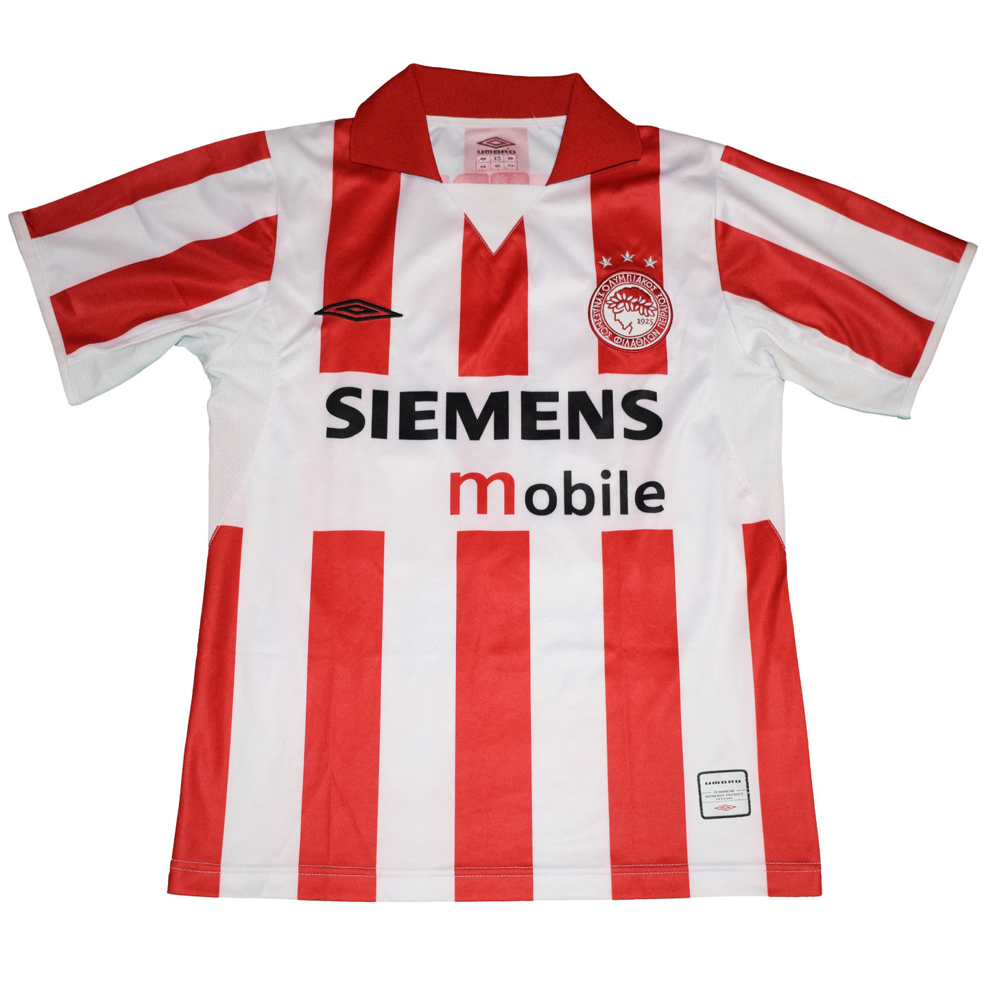 Olympiacos 2004/05 Home kit with Official Schurrer Print XS