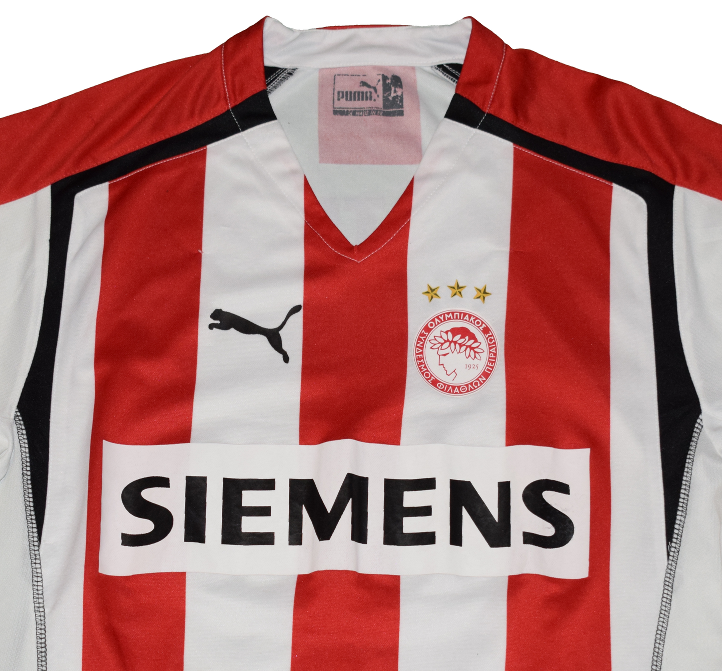 Olympiacos 2005/06 Home kit with Official Stoltidis Print Large