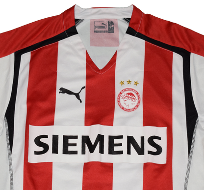 Olympiacos 2005/06 Home kit with Official Stoltidis Print Large