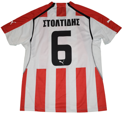 Olympiacos 2005/06 Home kit with Official Stoltidis Print Large