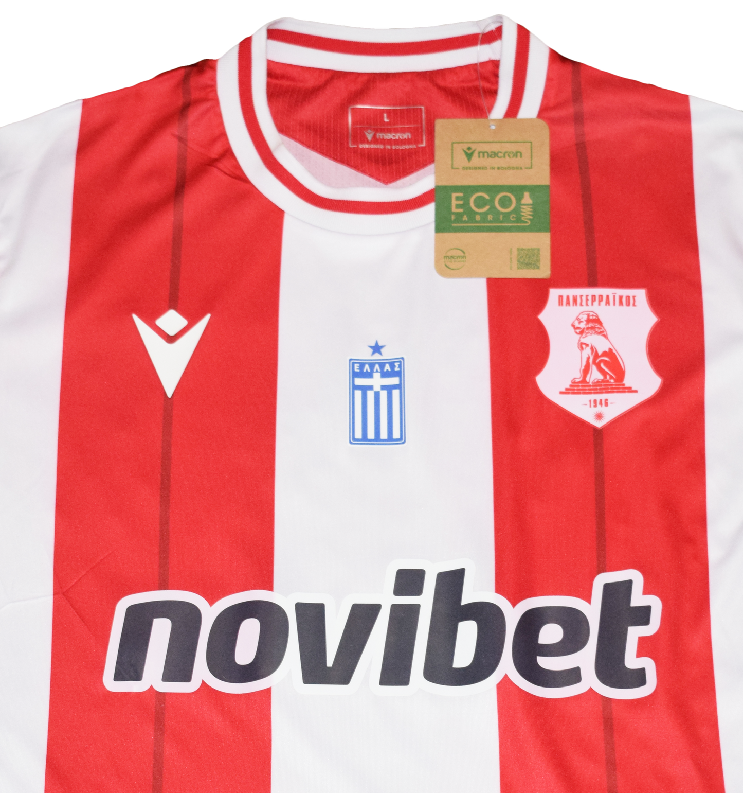 Πανσερραϊκός 2024/25 Εντός Έδρας Εμφάνιση με επίσημο τύπωμα JEFTE BENTANCUR Large BNWT