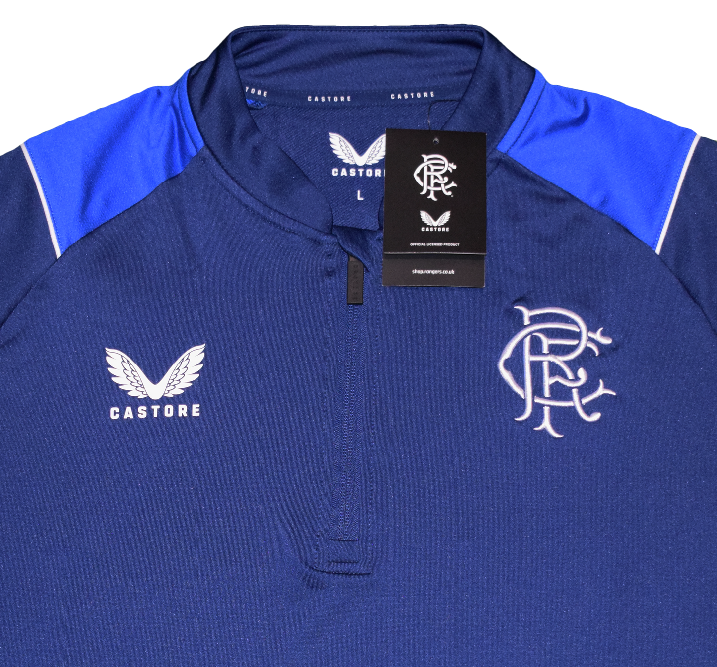 Rangers 2022/23 Half Zip Training Sweatshirt Large BNWT